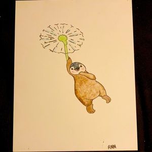 (In the Wind) original artwork